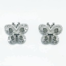 Earring Butterfly 9x10mm....