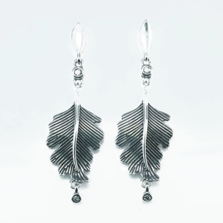 Earring Wing 12x40mm. Circonia