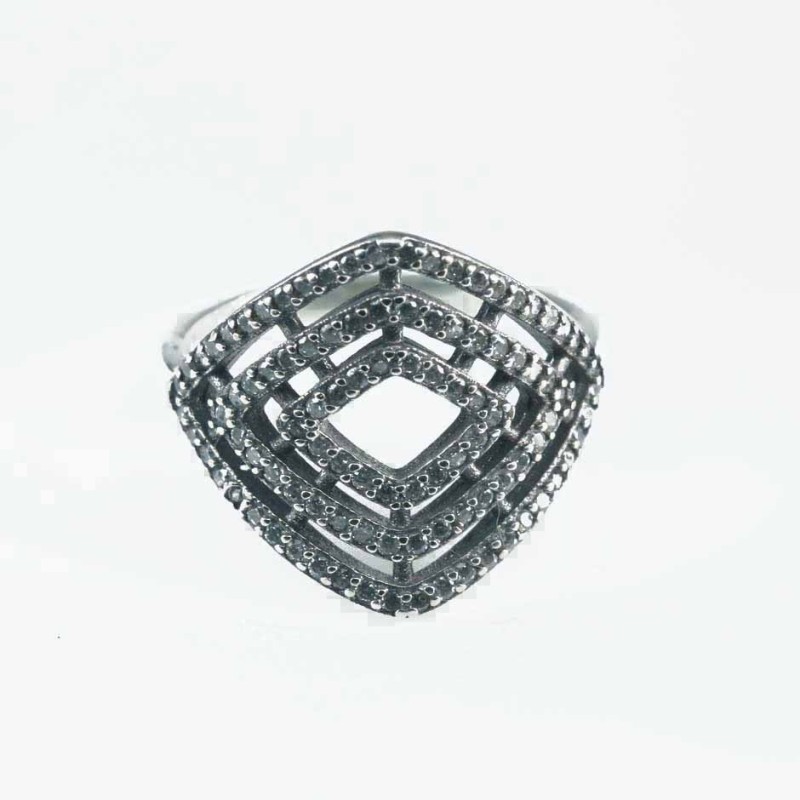 Ring  Rhombus 16x19mm. Circonia