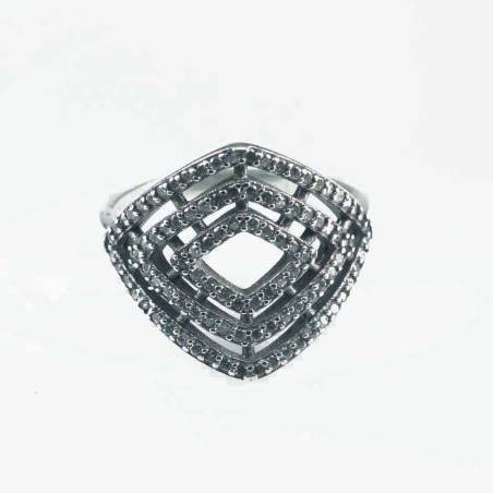 Ring  Rhombus 16x19mm. Circonia