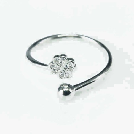 Ring Flower 3+5mm. Circonia