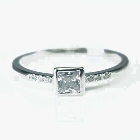 Ring Square 5mm. Circonia