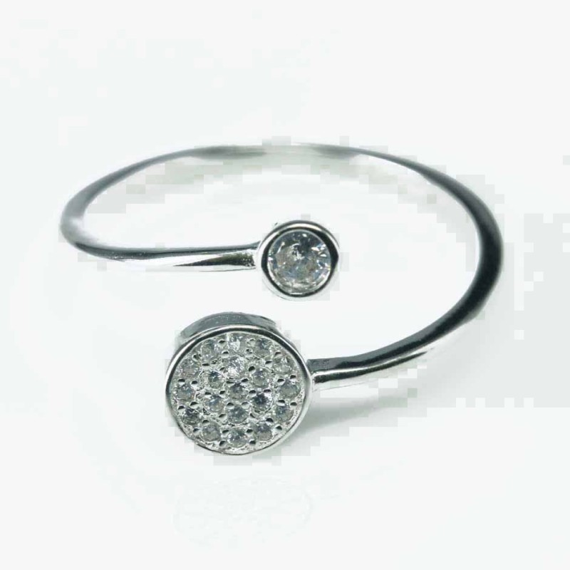 Ring Round 4+7mm. Circonia Ring Round 4+7mm. Circonia