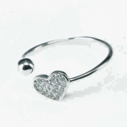 Ring Heart with ball 8mm....