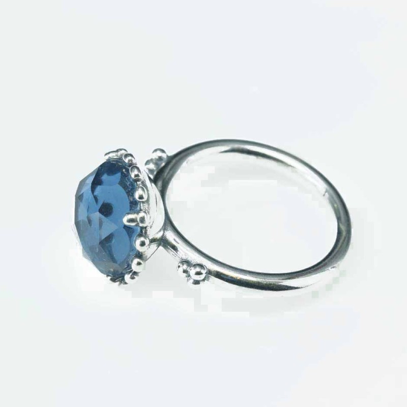 RIng Half Ball 13mm. Circonia