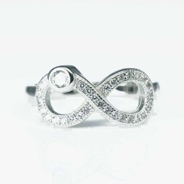 Ring Infinity 9mm. Circonia