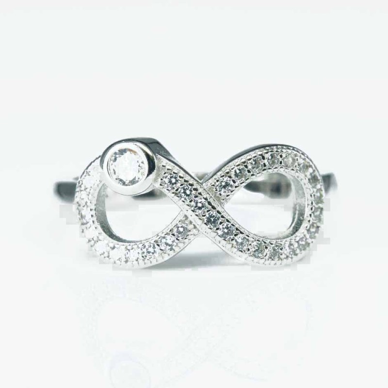 Ring Infinity 9mm. Circonia