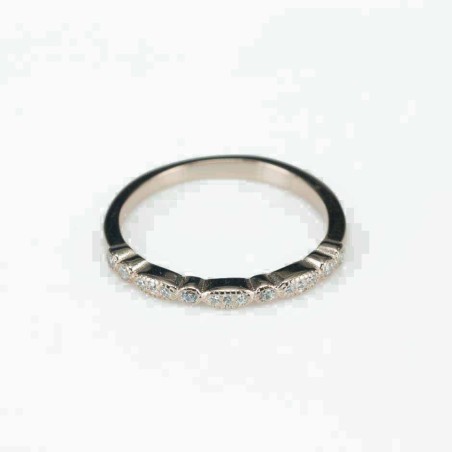 Ring   2mm.   rose  Circonia