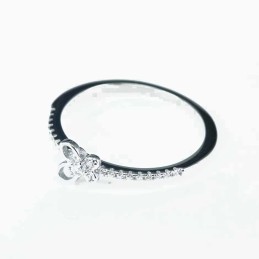 Ring flower 6mm.  Circonia