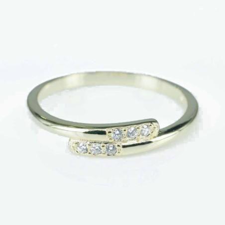 Ring 4mm. Circonia gold