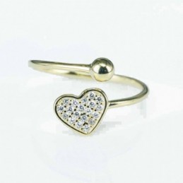 Ring Heart with ball 8mm....