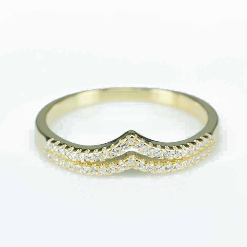 Ring Crown 4mm. Circonia gold Ring Crown 4mm. Circonia gold