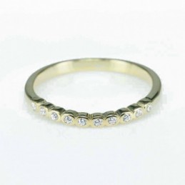 Ring Round 2mm. Circonia gold