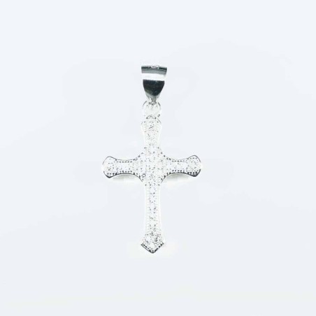 Pendant Small Cross 14x21mm. Circonia