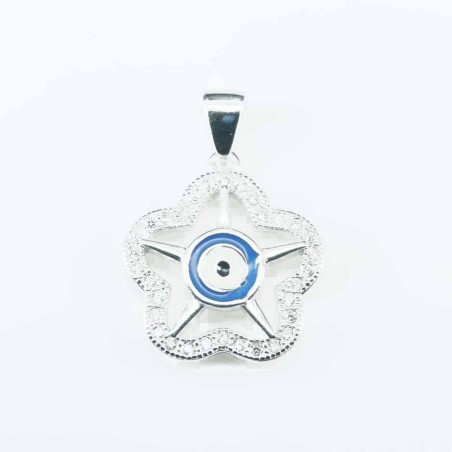 Pendant Star in eye 16mm. Circonia