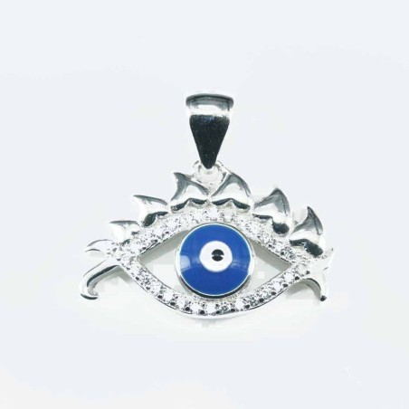 Pendant Eye 14x20mm. Circonia