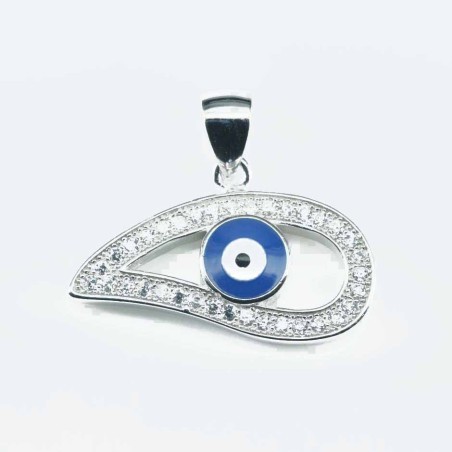 Pendant Eye 14x23mm. Circonia