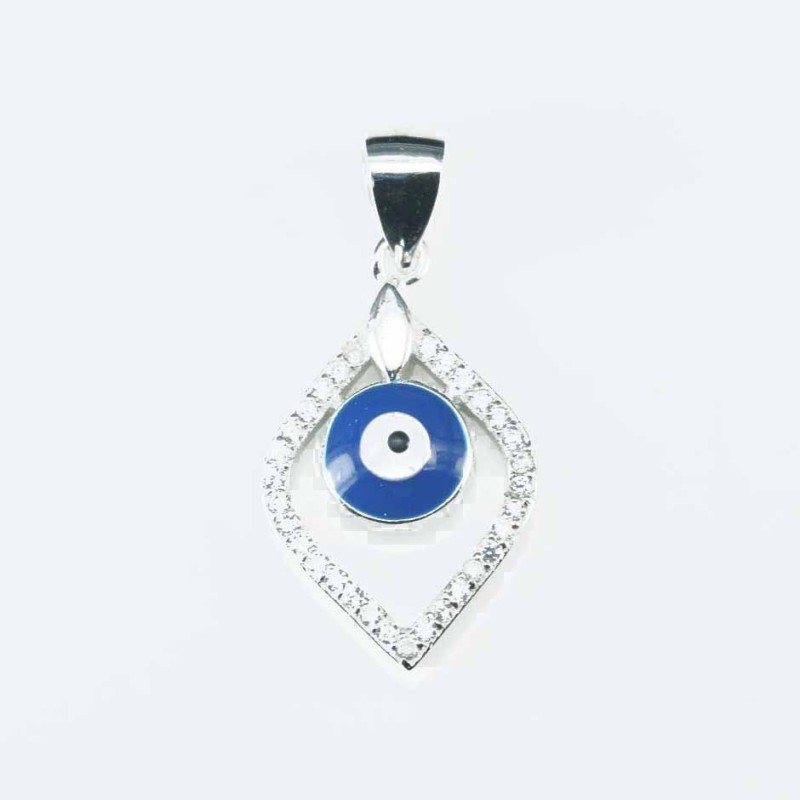 Pendant Eye 13x22mm. Circonia