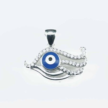 Pendant Eye 13x21mm. Circonia