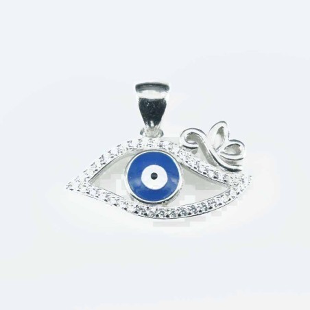 Pendant Eye 12x21mm. Circonia