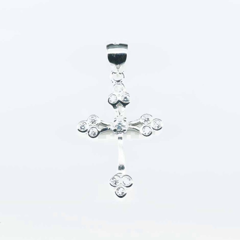 Pendant Cross 16x24mm. Circonia