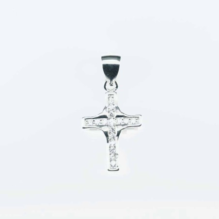 Pendant Cross 12x19mm. Circonia