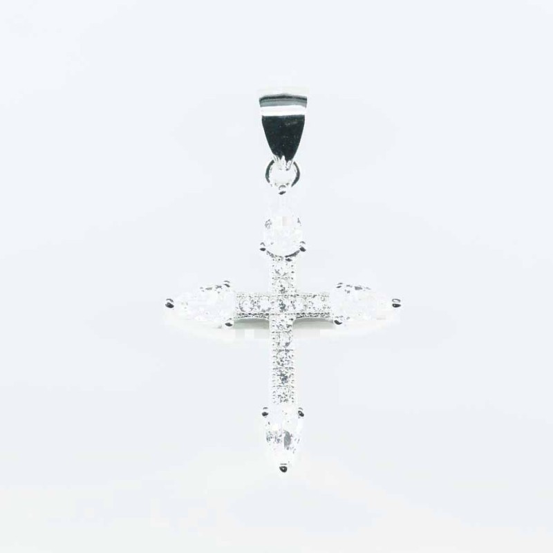 Pendant  Cross  18x25mm. Circonia