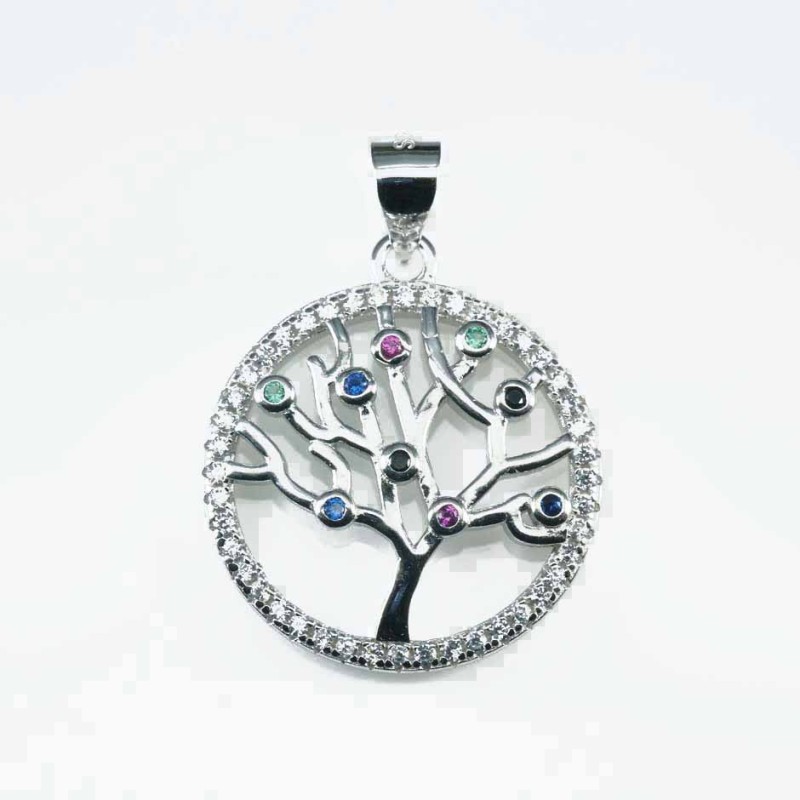 Pendant  Tree of live  13x16mm. Circonia