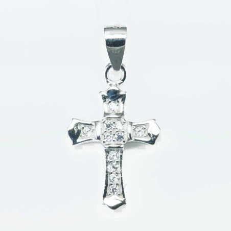Pendant Cross 12x18mm. Circonia