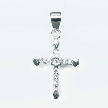 Pendant Cross 12x19mm. Circonia