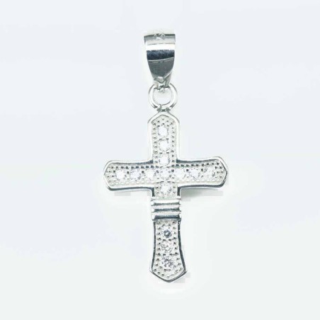 Pendant Cross 12x19mm. Circonia