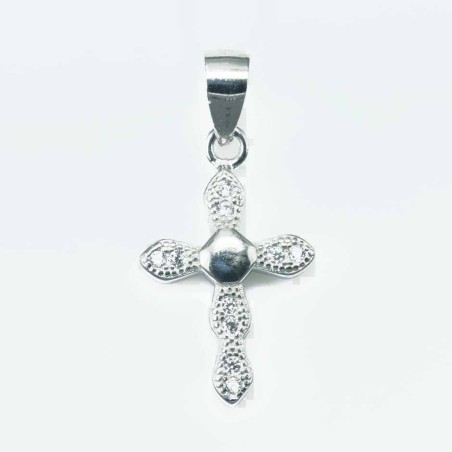 Pendant Cross 11x18mm. Circonia