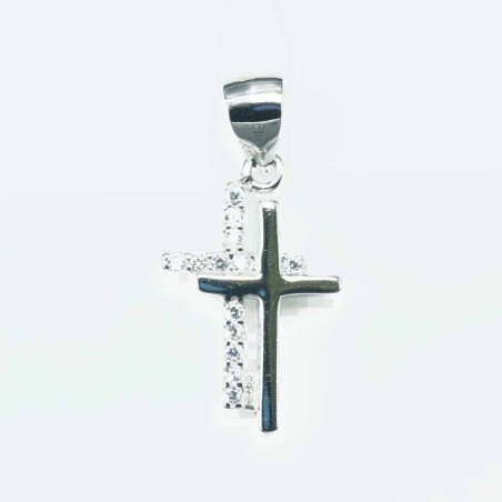 Pendant Cross 12x18mm. Circonia