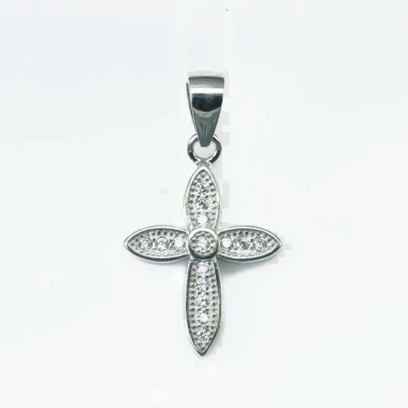 Pendant Cross 13x18mm. Circonia