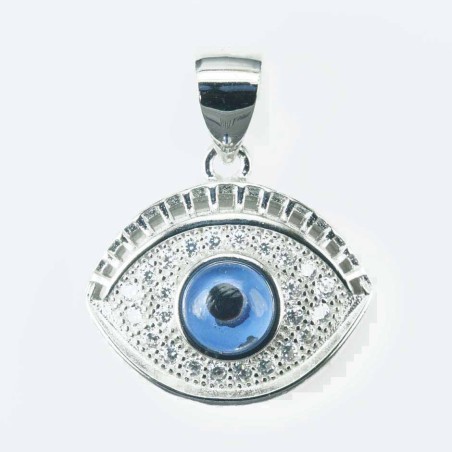 Pendant Eye 15x17mm. Circonia