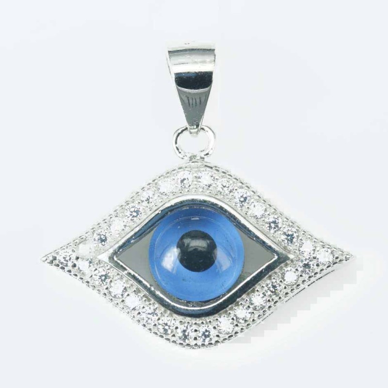 Pendant Eye 16x23mm. Circonia