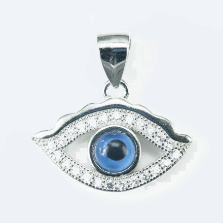 Pendant Eye 13x19mm. Circonia