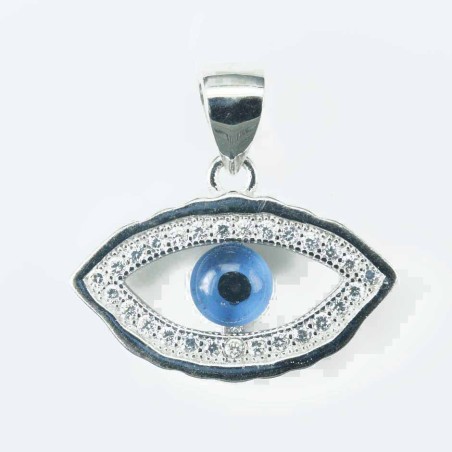 Pendant Eye 14x20mm. Circonia