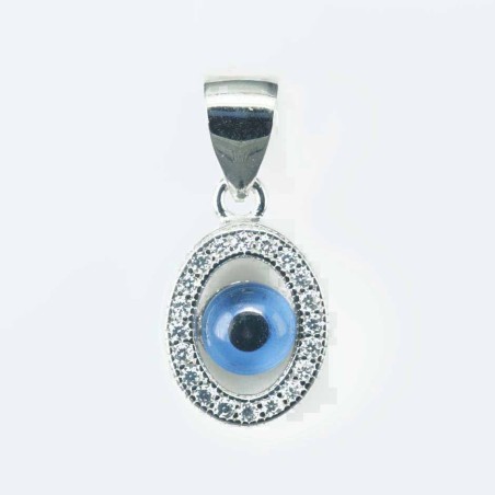 Pendant Eye 9x13mm. Circonia