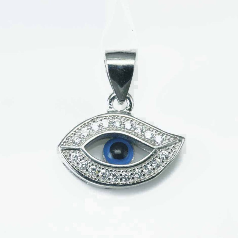 Pendant Eye 12x16mm. Circonia