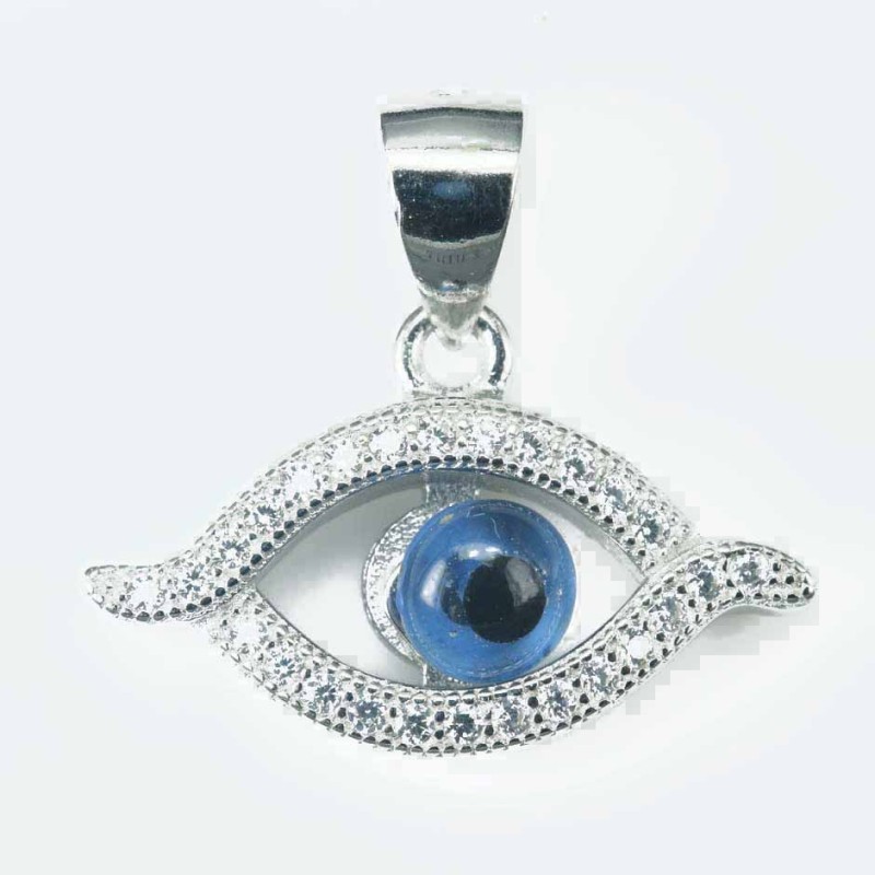 Pendant Eye 12x20mm. Circonia