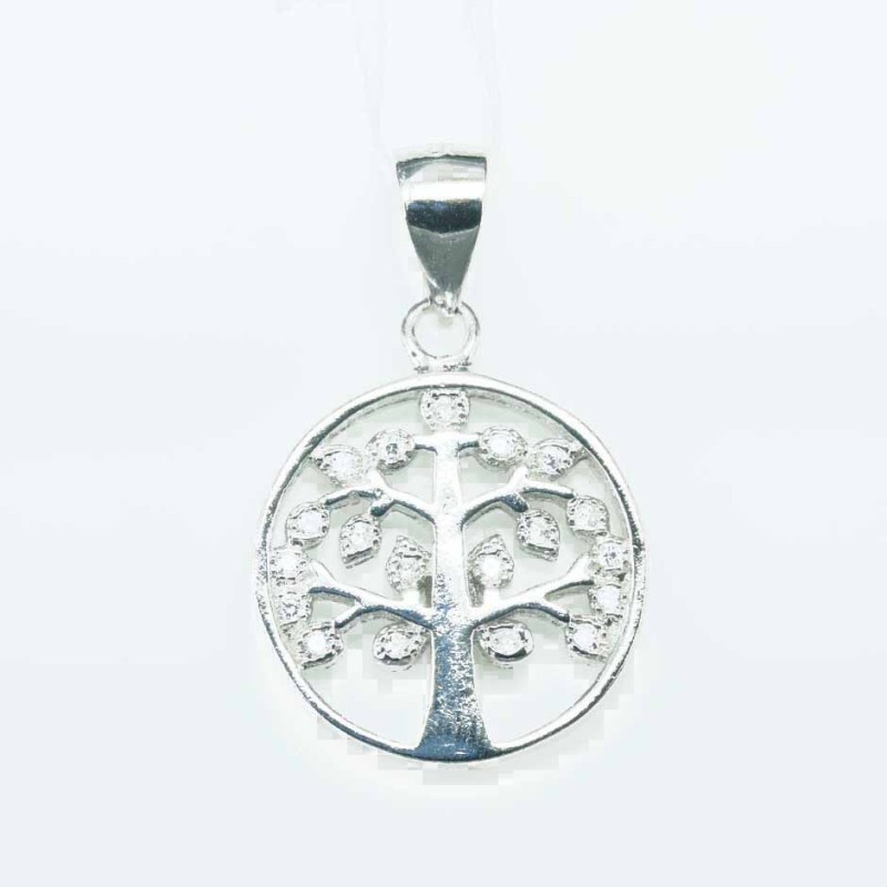 Pendant Tree of live 15mm. Circonia