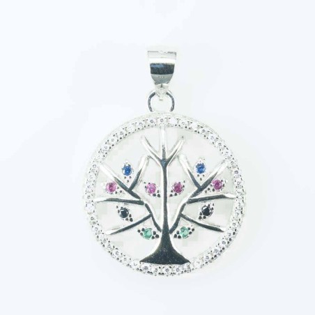 Pendant Tree of live 20mm. Circonia