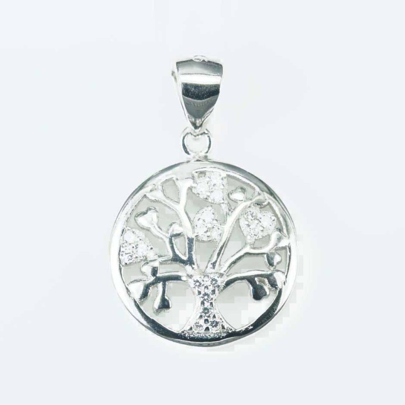 Pendant Tree of live 15mm. Circonia