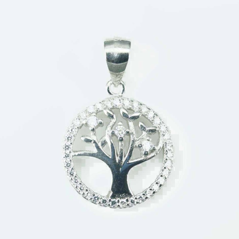 Pendant Tree of live 15mm. Circonia Pendant Tree of live 15mm. Circonia