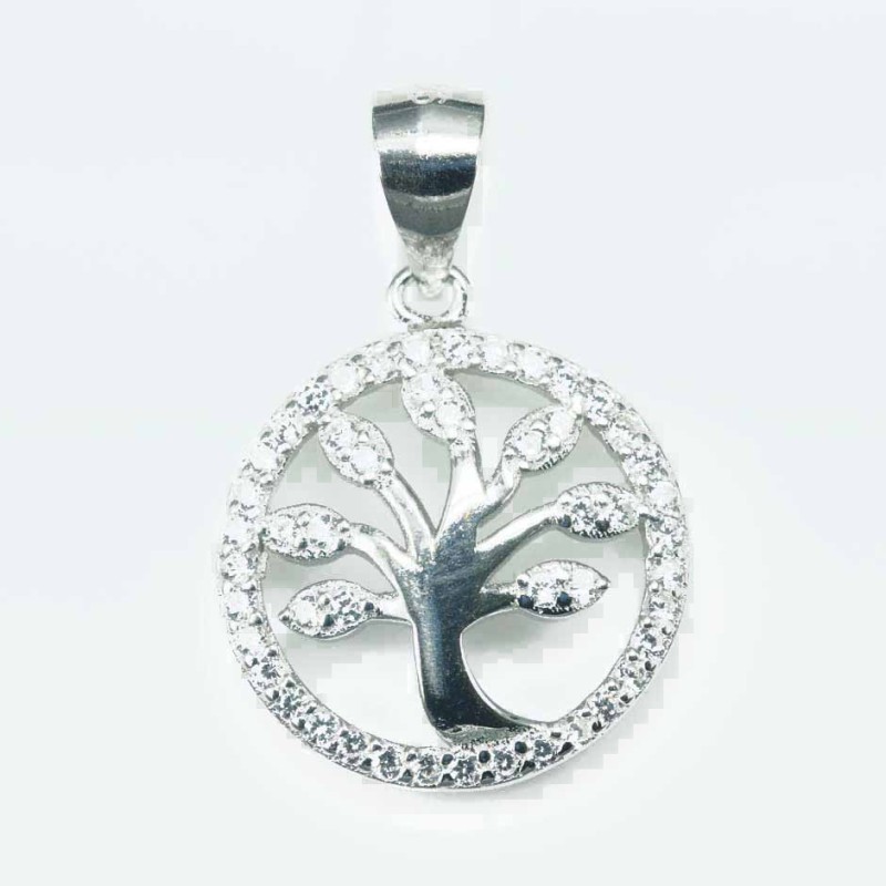 Pendant Tree of live 15mm. Circonia