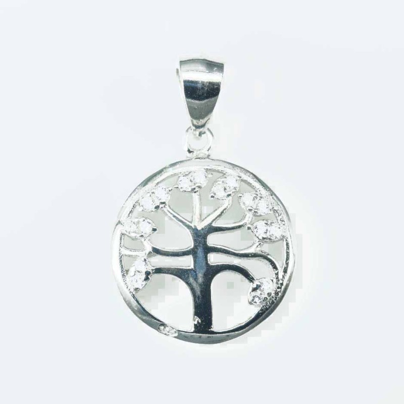 Pendant Tree of live 15mm. Circonia