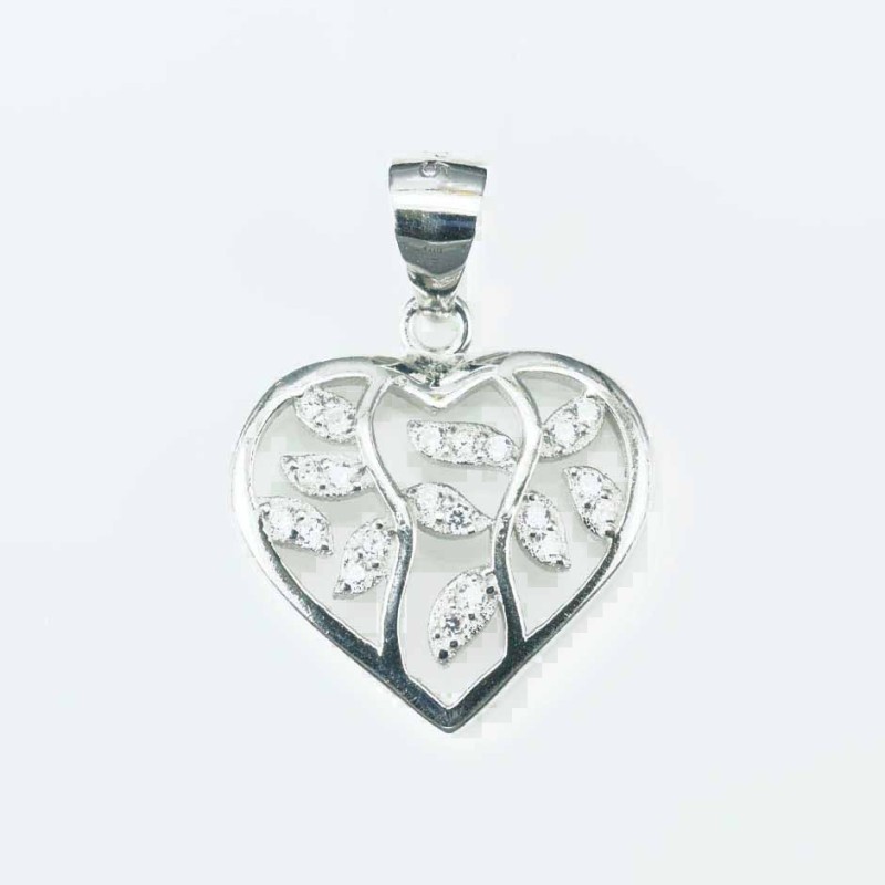 Pendant Hert Tree of live 15mm. Circonia