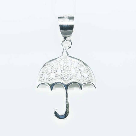 Pendant Umbrella 14x20mm. Circonia