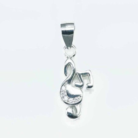 Pendant Music 8x16mm. Circonia